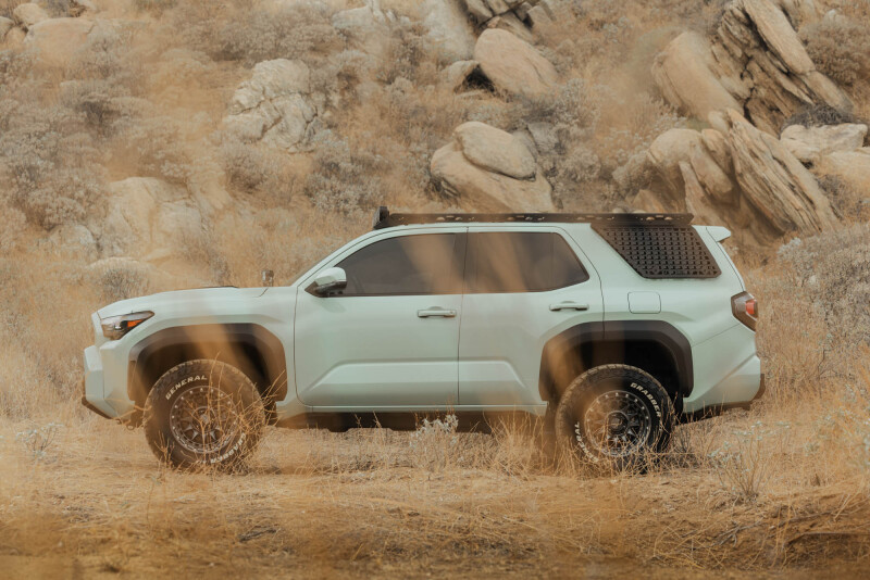 Toyota 4Runner Exterior Window Molle - Driver Side - DV8 Offroad - For DV8 Roof Rack - Black Powder Coated - `25-`26